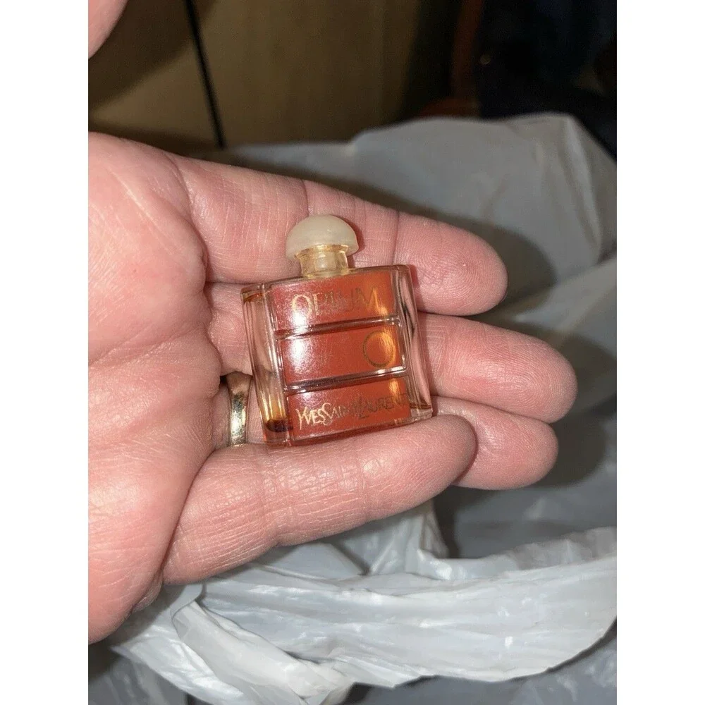 Opium Ysl Vintage Perfume Bottle Yves Saint L aurent EMPTY Mini - Picture 8 of 10